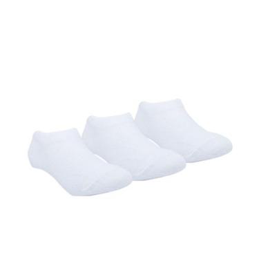 Imagem de Kit 3 Pares Meia Lisa Invisível Algodão Branca Pimpolho, 31-34