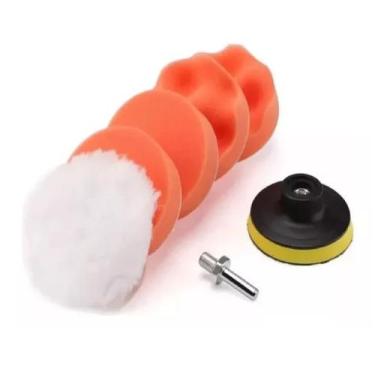 Imagem de Kit Boina Polimento Automotivo Limpeza Kit 6 Peças Para Carro - Falcon
