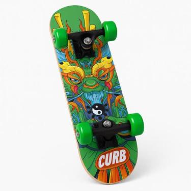 Imagem de Skate Infantil Iniciante Montado Completo Semi Profissional Madeira 45