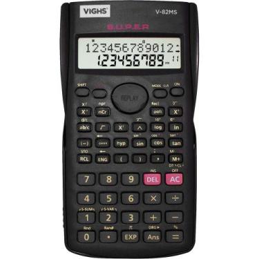 Imagem de Calculadora Científica 12Digitos V-82MS Preto - Vighs
