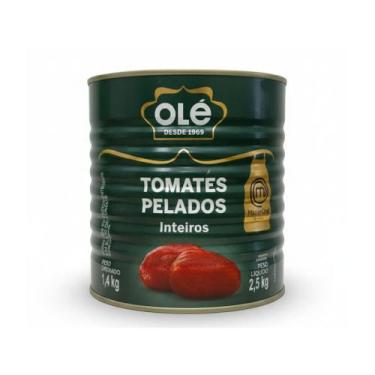 Imagem de Tomate Pelado Inteiros Olé Lata 2,5Kg (1,4kg Drenado)