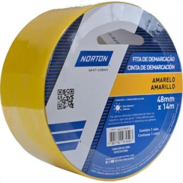 Imagem de Fita Demarcacao Solo Norton Amarela 48Mm X 14M