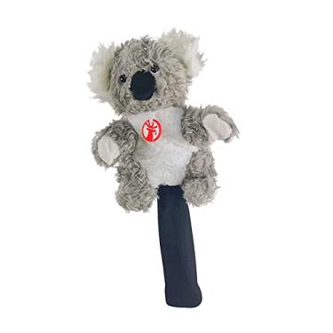 Imagem de DYNWAVE Novidade Golf Club Headcover Soft Animal Wood Driver Headcover Protetor Protetor Poeira Portátil Engraçado para Mulheres Homens, Coala