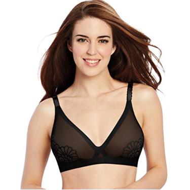 Imagem de Bali Sutiã sem fio feminino Beauty Lift Gravity Defying Natural Lift, Preto/Nude, 36C