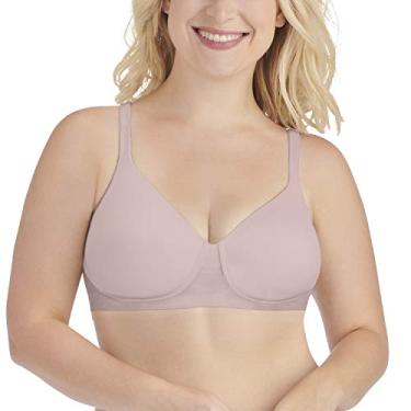 Imagem de Vanity Fair Feminino Respirável Luxe Completo Figura Sem Fio 71265, Quartzo transparente, 42DD