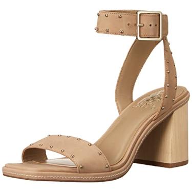 Imagem de Vince Camuto Sandália feminina Shyremin de salto alto com tira no tornozelo, Tortilha, 38