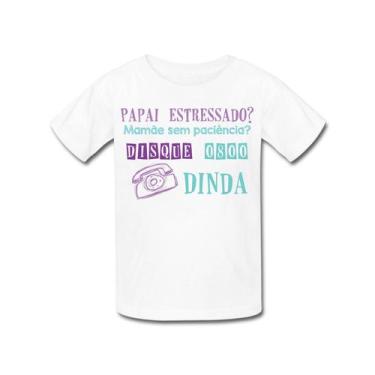 Imagem de Camiseta Infantil Frases Dinda Titia Preferida Papai Mamãe - Retha Est