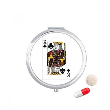 Imagem de Caixa de comprimidos com estampa de cartas de baralho Club K