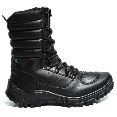 Imagem de Bota Cano Alto Coturno Masculino Tático Botina Paintbal Trilha Numéro 40