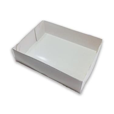 Imagem de Caixa com Visor para Presente, Kraft ou Duplex e Acetato, 10 unid, 15 x 11.5 x 4 cm (Duplex)