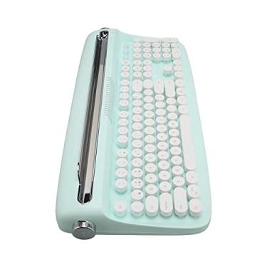 Imagem de Teclado BT Teclado de Máquina de Escrever 33 Pés Pitch 104 Teclas para Laptop (Menta verde)
