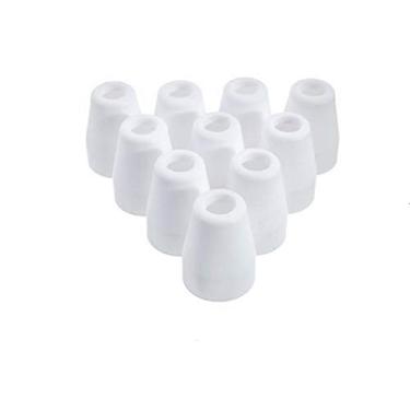 Imagem de Qiang Han 10 peças/conjunto PT-31 CT312 CUT40/50 Plasma cortador de tocha consumíveis copos de escudo