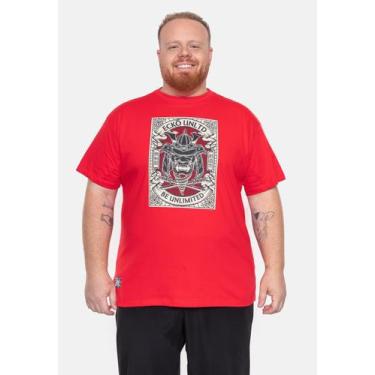 Imagem de Camiseta Ecko Plus Size Estampada Vermelha