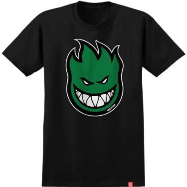 Imagem de Spitfire Camiseta de manga curta Bighead, Preto/Verde/Preto/Branco, GG
