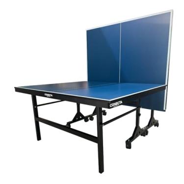 Imagem de Mesa de ping pong profissional Conecta Sport tampo MDF 18mm Pés com rodízios e Sistema dobrável Paredão