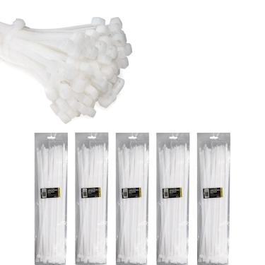 Imagem de Abraçadeira Nylon Enforca Gato 7,6X400Mm Branco Com 500 Un