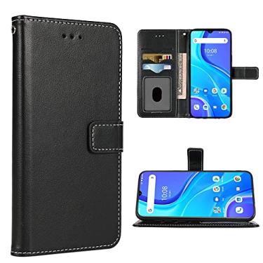 Imagem de FDCWTSH Compatível com UMIDIGI A7S carteira capa de pulso cordão e suporte de cartão flip de couro acessórios para celular carteira carteira carteira de crédito capa de telefone para UMIDIGIA7S