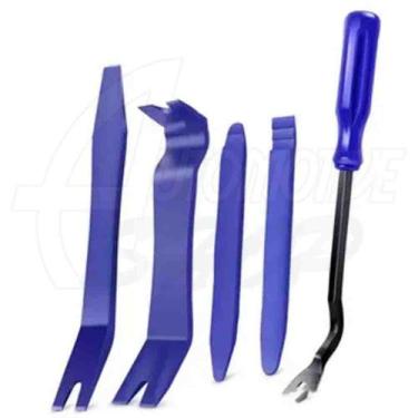 Imagem de Kit Espatula Saca Grampo Presilha Porta Painel Forro Nylon - Automotiv