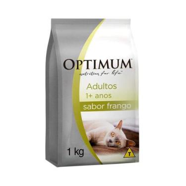 Imagem de Ração Optimum para Gatos Adultos 1+ anos sabor Frango - 1kg