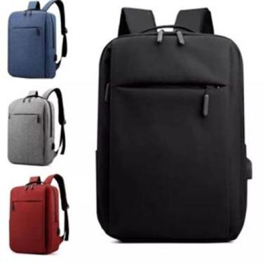 Imagem de Mochila Unissex Impermeável Notebook 15.6 Escolar Antifurto Carregamen