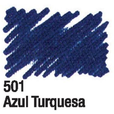 Imagem de Caneta para Tecido Acrilpen - Acrilex, 501 - AZUL TURQUESA