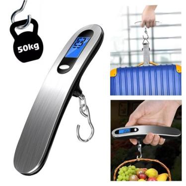 Imagem de Compacta e Eficiente Balança Digital Para Bagagens de Mão Até 50kg STC