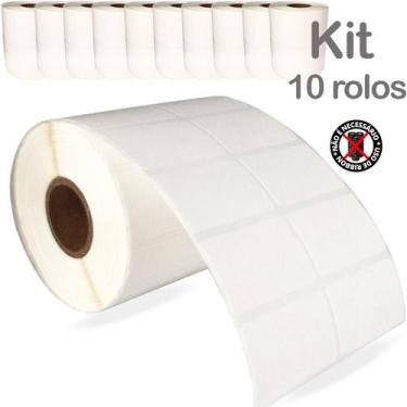 Imagem de Kit 10 Rolos Etiqueta Termica 40x25 At-4025 20.000 - FirstOption