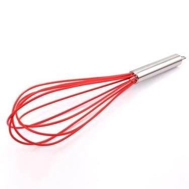 Imagem de Batedor De Ovos/Fue Massas Bolo Em Silicone Vermelho 35cm - WESTERN
