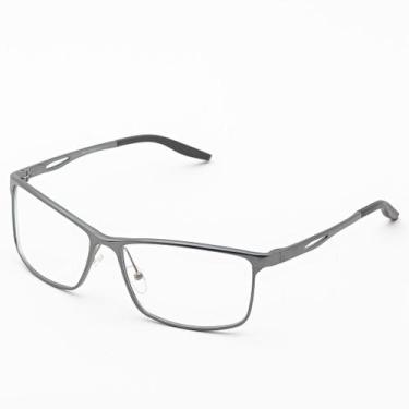 Imagem de Armação Óculos de Grau Masculino Alumínio Retangular Loki- Óculos Sunr