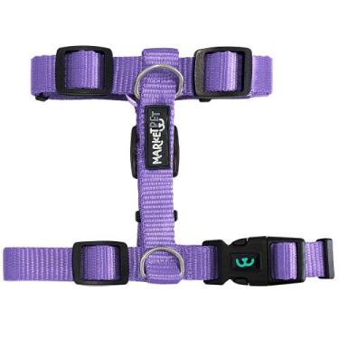 Imagem de Peitoral H para cachorros - marketpet, Grape-Lilás, M