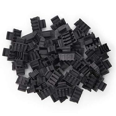 Imagem de 10Gtek Capa antipoeira QSFP, tampa antipoeira para porta QSFP, tampas de poeira de fibra ótica, protetor de porta para switch/placas de rede/roteador/conversores de mídia, PVC, pacote com 50