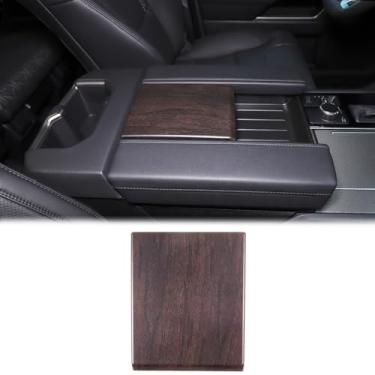 Imagem de Caixa de apoio de braço de controle de centro de carro capa de caixa de armazenamento compatível com Toyota Tundra/Sequoia 2022-2023 capa de apoio de braço interior tampa de descanso de braço caixa de