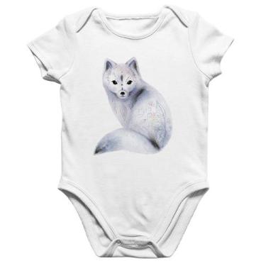 Imagem de Body Bebê Algodão Raposa Arte - Foca na Moda, Branco, G