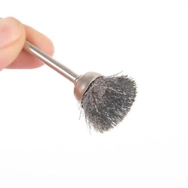 Imagem de Escova de aço tipo cone para micro retifica - 20 peças - E-San