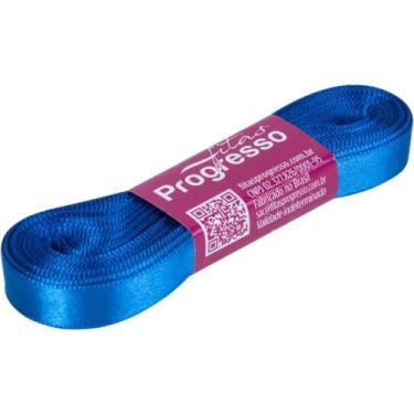 Imagem de Fita de Cetim 10MM 10M Azul Royal 214 - Fitas Progresso