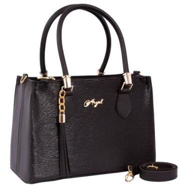 Imagem de Bolsa Feminina Tote Média Transversal - Aryel, Preto