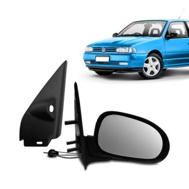 Imagem de Retrovisor Gol Saveiro Bola 4 portas 1995 1999 c/ acabamento interno -