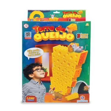 Imagem de Jogo Recreativo Torre de Queijo 3 Em 1 Polibrinq - PB516