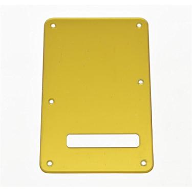 Imagem de KAISH ST/Strat Style Standard Guitar Back Plate ST Tremolo Trem Cover para EUA Strat/Stratocaster Gold Mirror 1 Ply