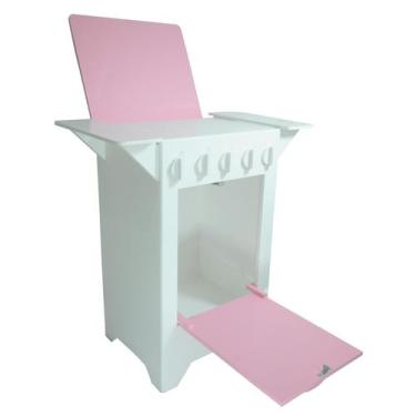 Imagem de Fogão Cozinha C/ Portas Abrem Brinquedo 55x48,2x29 Mdf Pintado - Ataca