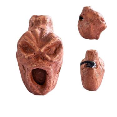 Imagem de Apito da morte asteca, até 125+ decibéis alto real gritando asteca apito da morte mais alto, apito da morte asteca gritando de verdade com som humano autêntico apito de guerra asteca (Style02)