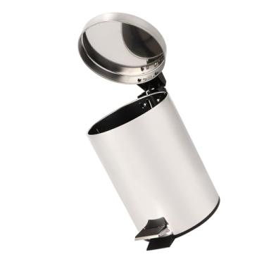 Imagem de Lixeira Com Pedal de Aço Inoxidável, Lata de Lixo Doméstico, Recipiente para Banheiro, Cozinha, Sala de Estar, Hotel