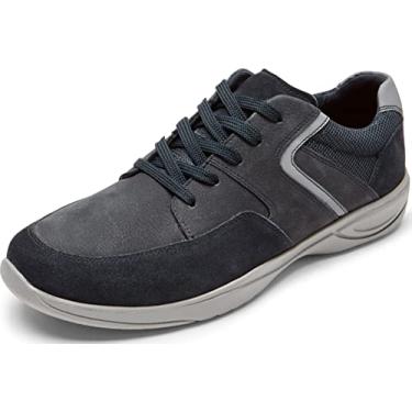 Imagem de Rockport Tênis de caminhada masculino Metro Path Blucher, Novo vestido azul nobuck/camurça, 7 Wide