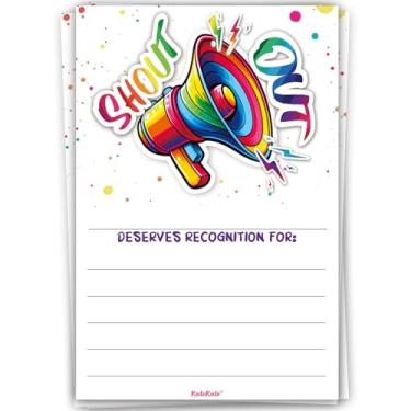 Imagem de kalokale 50 cartões de grito - cartões de reconhecimento para funcionários - cartões de incentivo para semana de reconhecimento de serviço público, dia de apreciação do funcionário ou cartões postais
