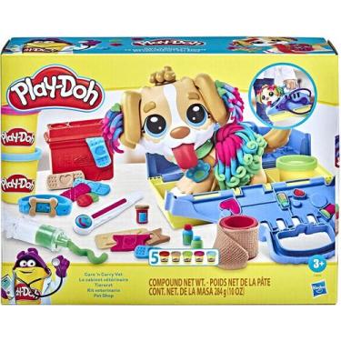 Imagem de Massa de Modelar PlayDoh Veterinário Pet Shop Hasbro F3639, Colorido, 