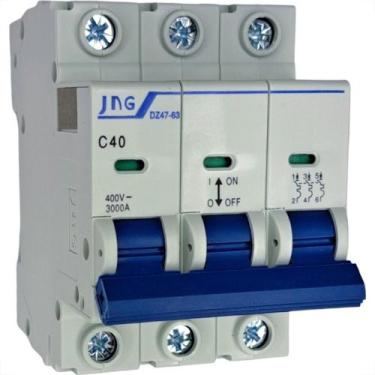 Imagem de Disjuntor Jng ''Din'' Tripolar 12105 - 40A. C