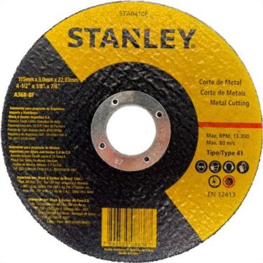 Imagem de Disco Corte Ferro Stanley 4.1/2''X1/8''X7/8''