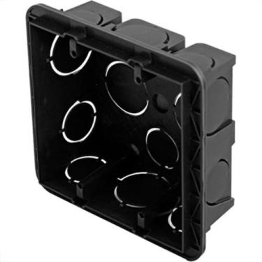 Imagem de Caixinha Luz Plastica 4X4 Pial/Legrand Preta 689045 - Kit C/16