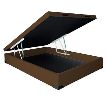 Imagem de Base Box Baú Universal Corino Casal 36x138x188 Cor Marrom