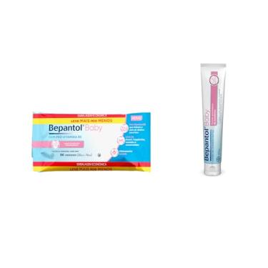 Imagem de Bepantol Baby Kit Pomada Assadura Bebe 60g e Lenço Umedecido Leve 96 Pague 80